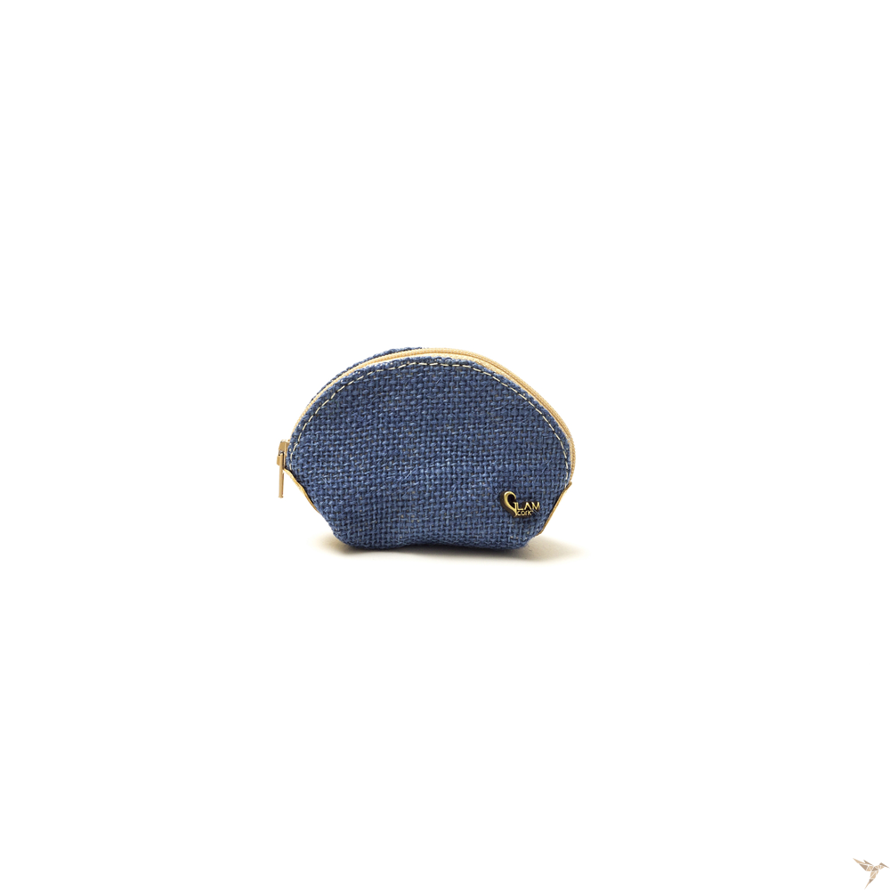 Mini-Geldbeutel Kork/Jute