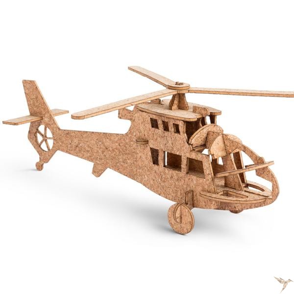 3D Kork-Puzzle "Helikopter"