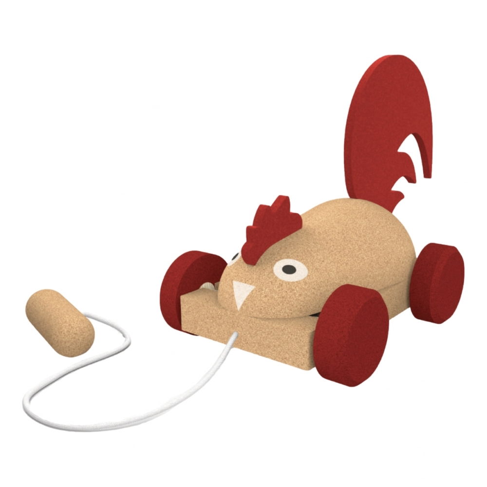 Kork-Ziehfahrzeug "Rooster"