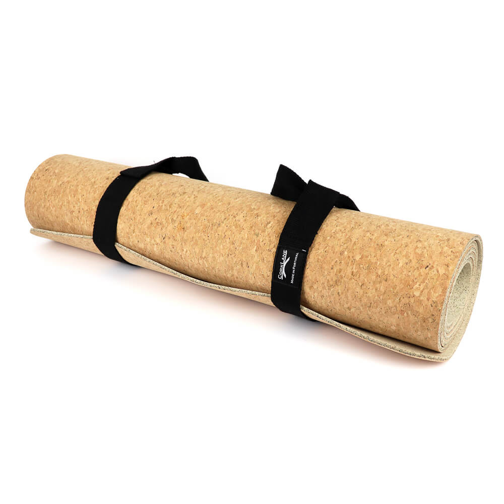 Umweltfreundliche Yogamatte aus Kork in beige natur
