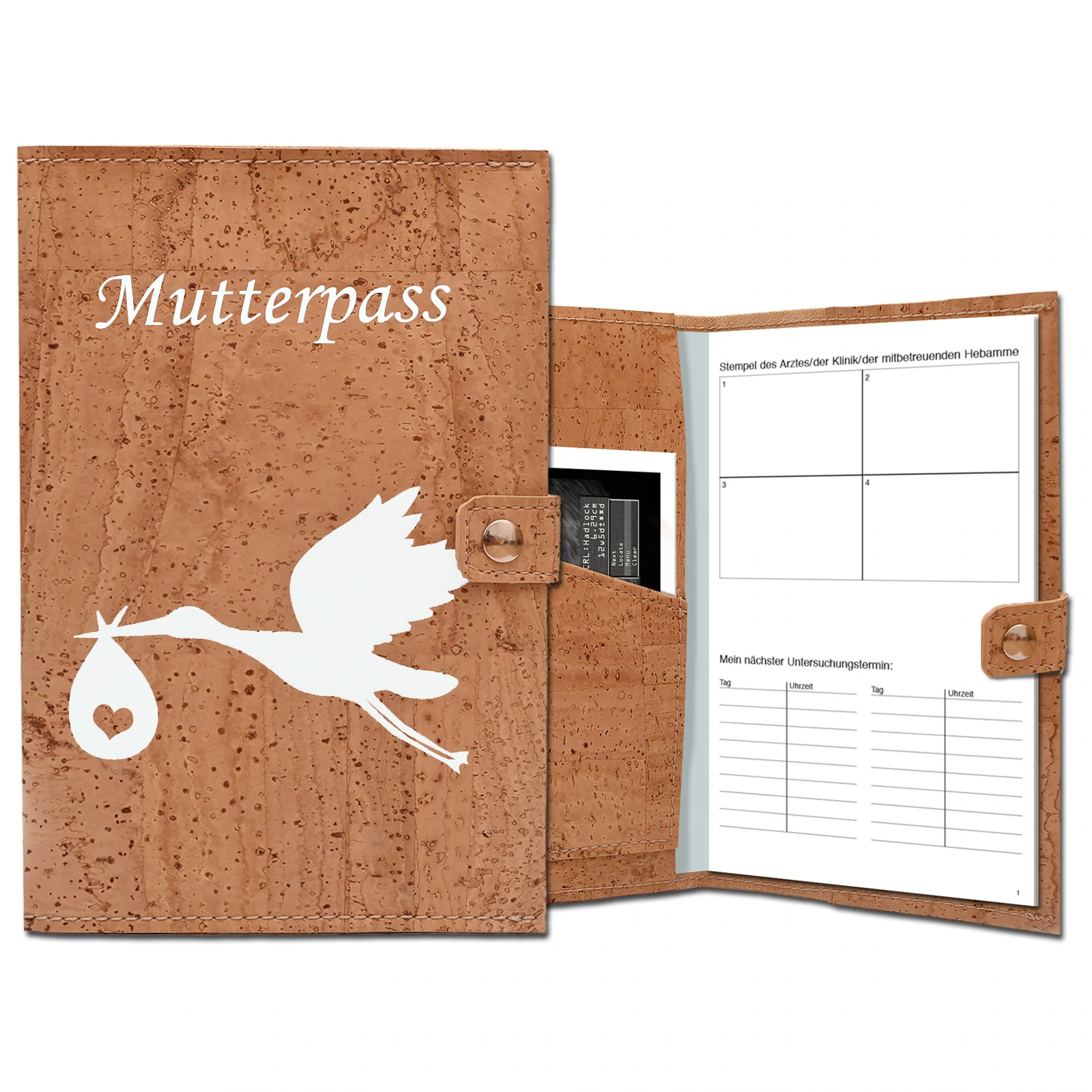 Mutterpasshülle aus Kork